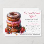 Moederdag brunch uitnodiging - Muffins affaire (Voorkant / Achterkant)