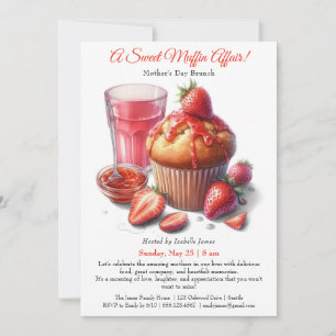 Moederdag brunch uitnodiging - Muffins affaire