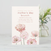 Moederdag Brunch Uitnodiging Sjabloon (Staand voorkant)