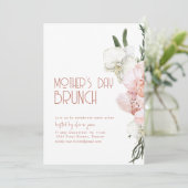 Moederdag Brunch Uitnodiging Sjabloon (Staand voorkant)