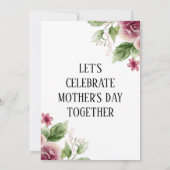 Moederdag Brunch Uitnodiging - Stijlvolle dame (Achterkant)