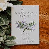 Moederdag Brunch | Uitnodiging van witte flora