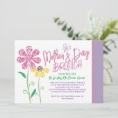Moederdag Brunch Uitnodigingen (Staand voorkant)