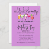 Moederdag Brunch Uitnodigingen (Voorkant / Achterkant)
