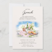 Moederdag Brunch  Waterverf Kom samen Kaart (Voorkant)