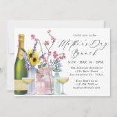 Moederdag Brunch | Wildbloemen en champagne Kaart (Voorkant)
