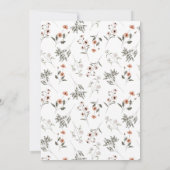 Moederdag Brunch | Wilde bloem Kaart (Achterkant)