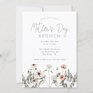 Moederdag Brunch   Wilde bloem Kaart