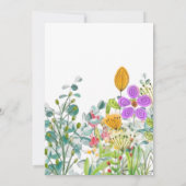 Moederdag Brunch Wilde Bloemen Groene Bladeren Fee Kaart (Achterkant)