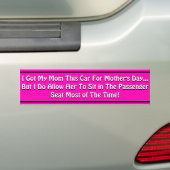 Moederdag Bumpersticker (Op auto)