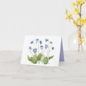 Moederdag Bunch of Violet Flowers Kaart (Gele Bloem)