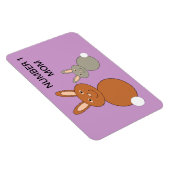 Moederdag Bunnies Custom Number 1 mam Magnet Magneet (Rechterzijde)