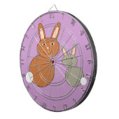 Moederdag Bunnies Dart Board Dartbord (Voorkant Rechts)