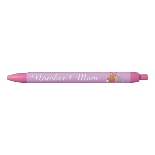 Moederdag Bunnies Gepersonaliseerde Pen (Voorkant)