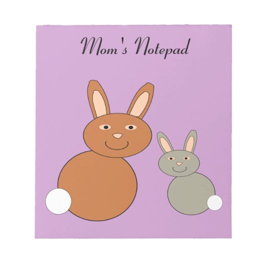 Moederdag Bunnies laptop Notitieblok (Voorkant)