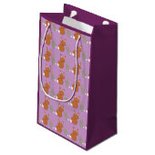 Moederdag Bunnies Personalized Gift Bag Klein Cadeauzakje (Achterkant Gekanteld)