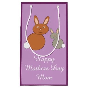 Moederdag Bunnies Personalized Gift Bag Klein Cadeauzakje