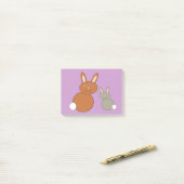Moederdag Bunnies Post merkt Pad op Post-it® Notes (Op bureau)