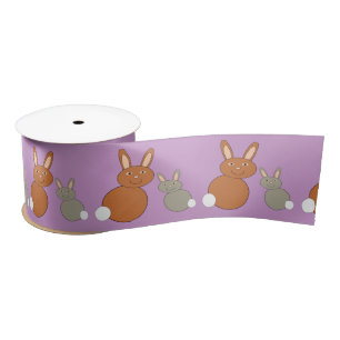Moederdag Bunnies Ribbon Satijnen Lint