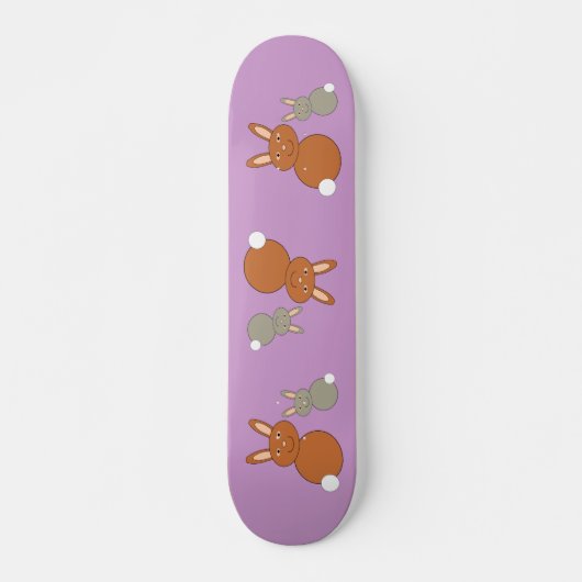 Moederdag Bunnies Skateboard (Voorkant)
