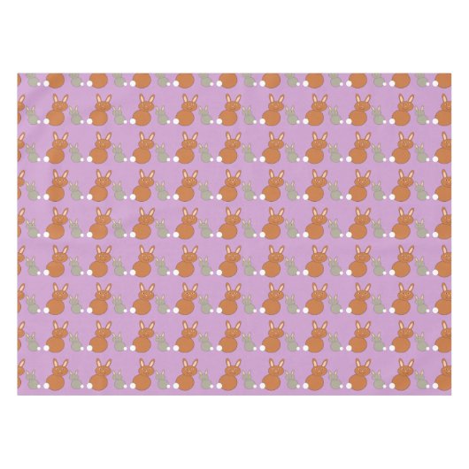 Moederdag Bunnies Tablecloth Tafelkleed (Voorkant (Horizontaal))