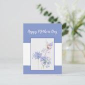 Moederdag Butterfly Garden Flowers Briefkaart (Staand voorkant)