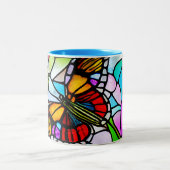Moederdag Butterfly Tweekleurige Koffiemok (Center)
