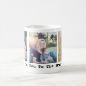 Moederdag cadeau 3 Foto gepersonaliseerd Koffiemok (Center)