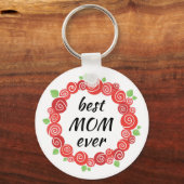 Moederdag cadeau, beste moeder ooit sms'jes sleutelhanger (Voorkant)