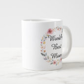 Moederdag cadeau: "Beste Moeder ter Wereld" Grote Koffiekop (Voorkant rechts)