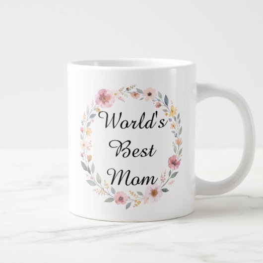 Moederdag cadeau: "Beste Moeder ter Wereld" Grote Koffiekop (Rechts)
