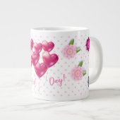 Moederdag Cadeau Bloemen Ornament Decoratie Grote Koffiekop (Voorkant rechts)