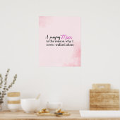 Moederdag cadeau christelijke moeder geloof quote poster (Keuken)