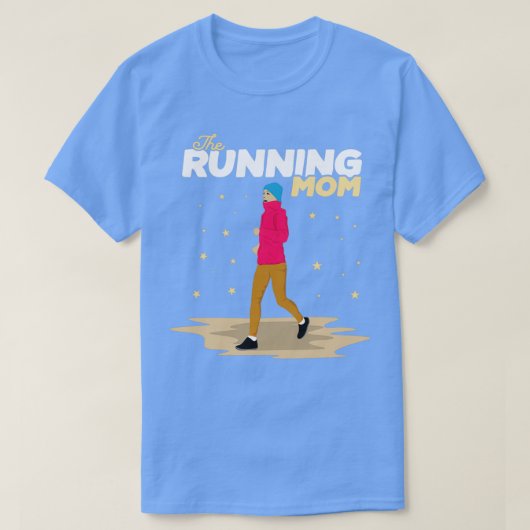 Moederdag cadeau De lopende moeder T-shirt (Design voorkant)