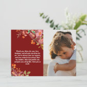 Moederdag cadeau en liefdevolle boodschap op maat feestdagenkaart (Staand voorkant)