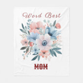 moederdag cadeau fleece deken (Voorkant)