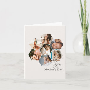 Moederdag cadeau gepersonaliseerd MOMMY foto colla Kaart