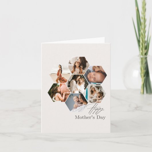 Moederdag Cadeau Gepersonaliseerde MOMMY Foto Coll Kaart (Voorkant)