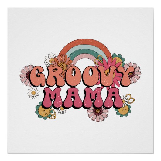 Moederdag cadeau | Groovy Mama Perfect Poster (Voorkant)