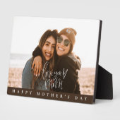 Moederdag Cadeau. Hou van je mama Foto Plaque Fotoplaat (Zijkant)