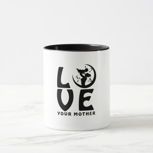 | Moederdag Cadeau  Houd van je moeder Mok (Midden)