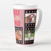 Moederdag cadeau idee beste mam ooit stoffig roze latte mok (Rechterhoek)
