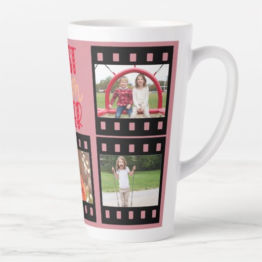 Moederdag cadeau idee beste mam ooit stoffig roze latte mok (Rechts)