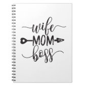 Moederdag cadeau ideeën vrouw mam baas notitieboek (Voorkant)