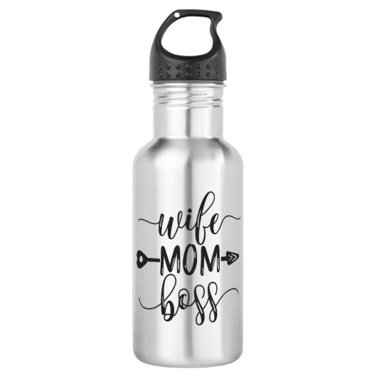 Moederdag cadeau ideeën vrouw mam baas waterfles (Voorkant)