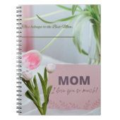 Moederdag cadeau Ik hou van je mama Notitieboek (Voorkant)