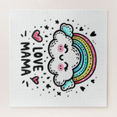 Moederdag Cadeau | Ik hou van mama Legpuzzel (Horizontaal)