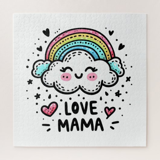 Moederdag Cadeau | Ik hou van mama Legpuzzel (Verticaal)