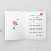 Moederdag Cadeau Kat Moeder Knuffel Kitty Kleurrij Kaart (Binnen)