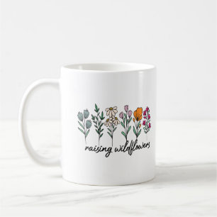 Moederdag cadeau koffiemok met wilde bloemen